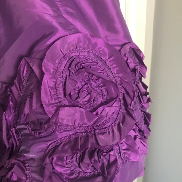 Purple Strapless Dress - Picture 3 of 5